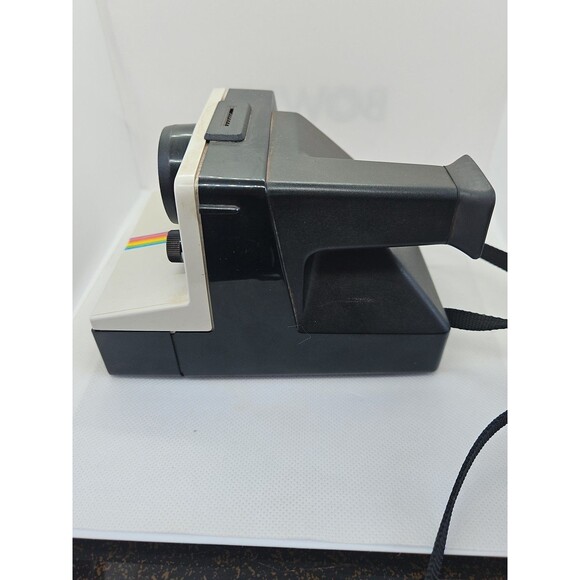 Vintage Polaroid SX-70 OneStep White Rainbow Stripe Land Camera (Untested) - Picture 15 of 16